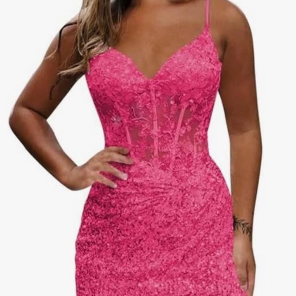 Pink Mini homecoming Dress size 10. New never worn
